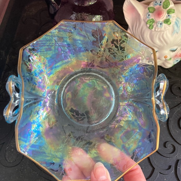 Vintage Fostoria Oakwood Irridescent Bowl - Picture 9 of 11